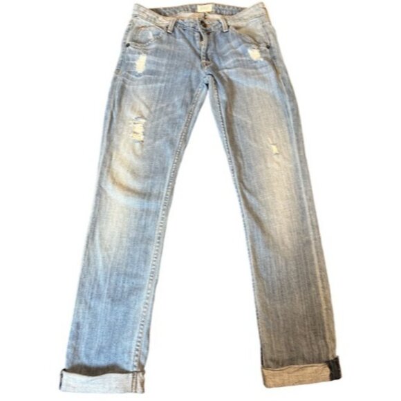 Hudson Womens Bacara Crop Straight Cuffed Jeans Size 24 - Picture 7 of 12